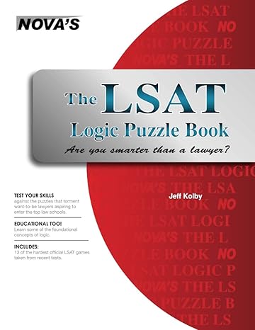 Buy the lsat logic puzzle book are you smarter than a lawyer by Jeff ...