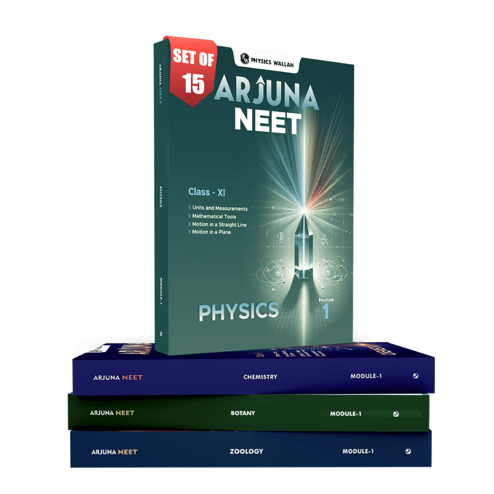 Arjuna for NEET Class 11th Physics, Chemistry, Botany and Zoology Modules with Solutions & 15 OMR Sheet
