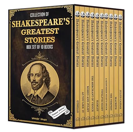 Collection of Shakespeare's Greatest Stories (Box Set of 10 Books) For Children