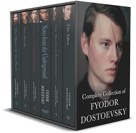 Complete Collection of Fyodor Dostoevsky 6 Books Box Set(Notes From The Underground, Crime and Punishment, The Brothers Karamazov, The Devils, The Idiot & The House of the Dead)
