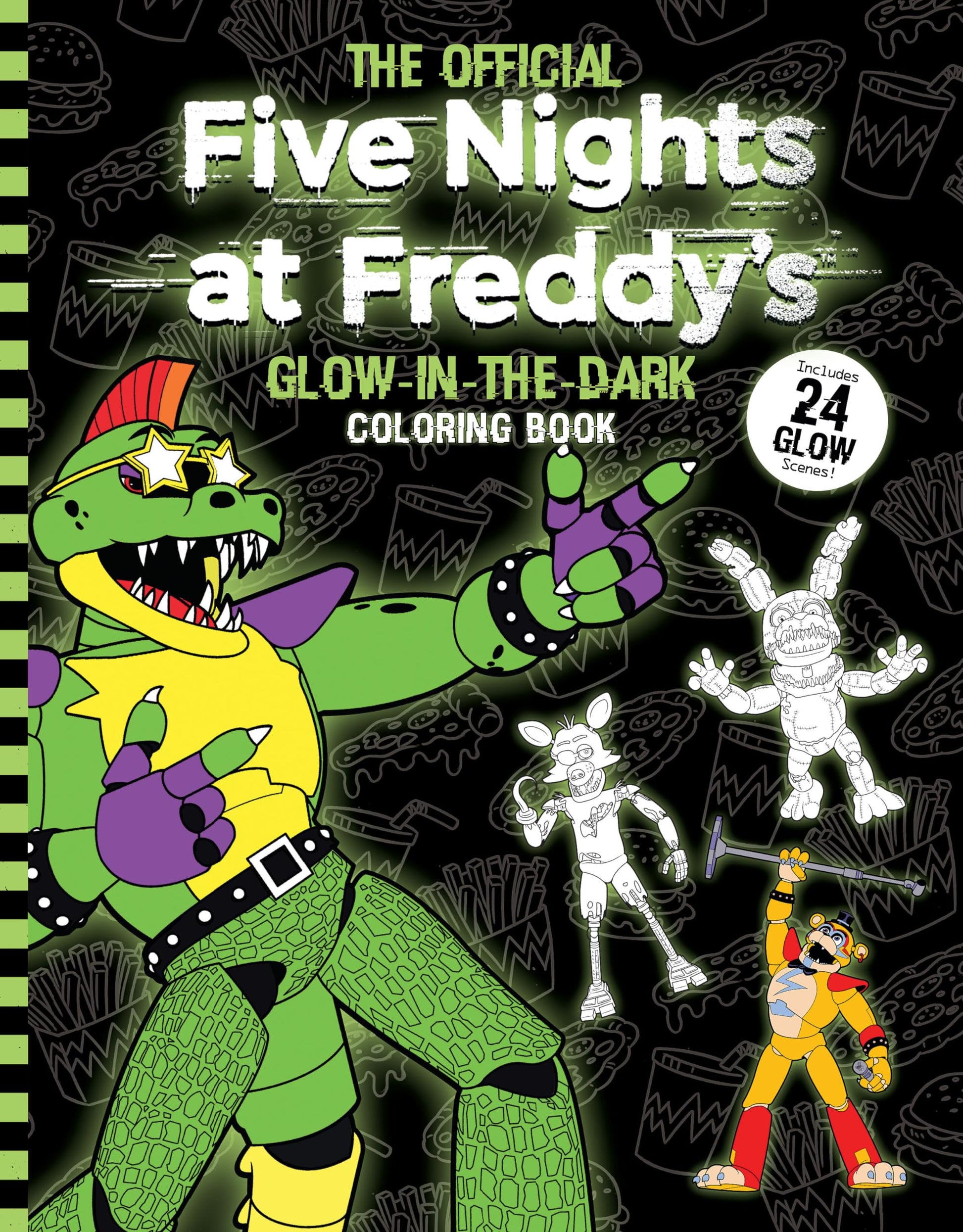 Five Nights At Freddys Glow In The Dark Coloring Book