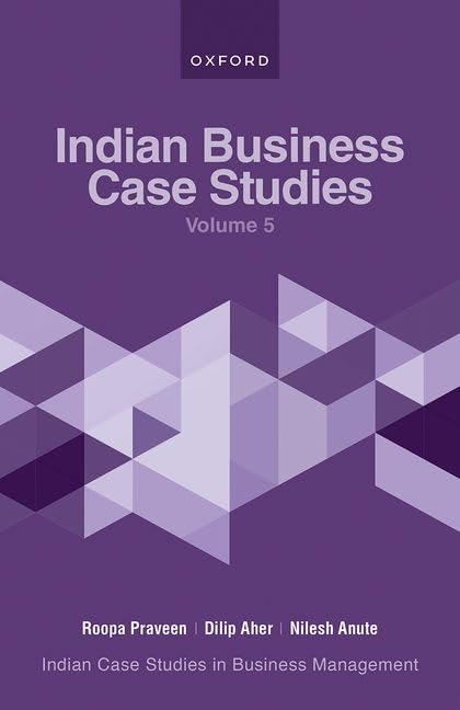 INDIAN BUSINESS CASE STUDIES VOLUME V