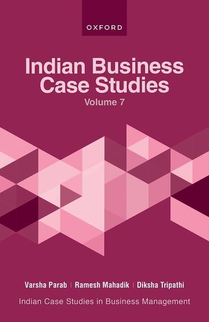 INDIAN BUSINESS CASE STUDIES VOLUME VII