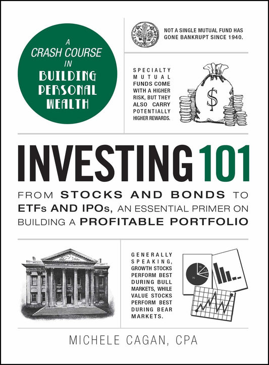 Investing 101: From Stocks And Bonds To Etfs And Ipos, An Essential Primer On Building A Profitable Portfolio (Adams 101 Series) [Hardcover] Cagan Cpa, Michele