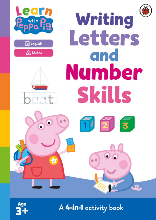 Learn With Peppa: Number Skills And Writing Bumper Activity Book | Set Of 4 Books | Ideal For Preschool And Kindergarten Kids