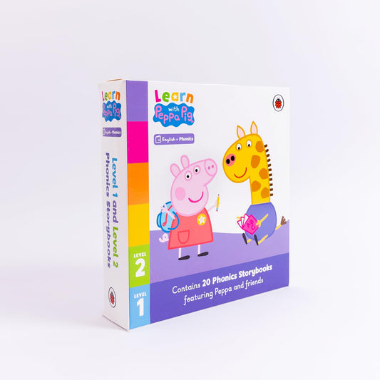 Learn With Peppa: Peppa Pig Phonics Tuckbox (20 Books Boxset Level 1 And Level 2)| Ideal For Preschool And Kindergarten Learning