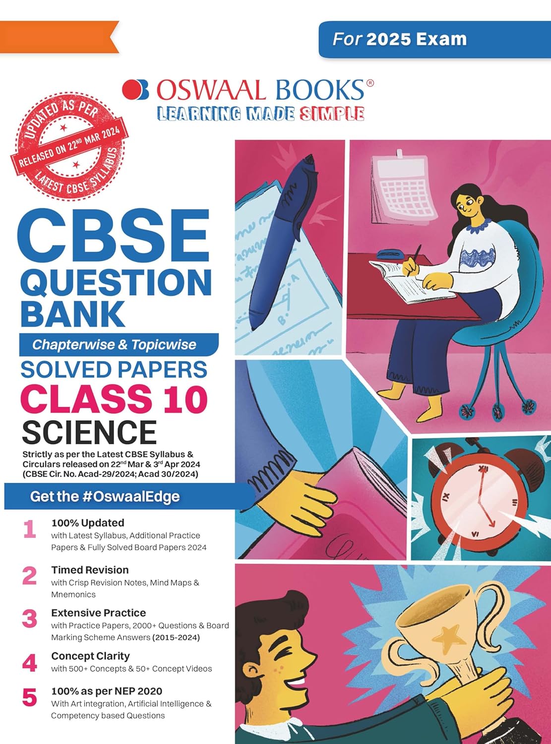 Oswaal Cbse Question Bank Class 10 Science, Chapterwise And Topicwise Solved Papers For Board Exams 2025