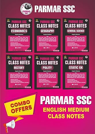 Parmar Ssc Class Notes For Polity, Static Gk, History, Geography, General Science, Economics Combo Set