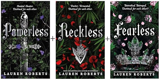 Powerless + Reckless + Fearless – 3 Book Set by Lauren Roberts | Fantasy Romance
