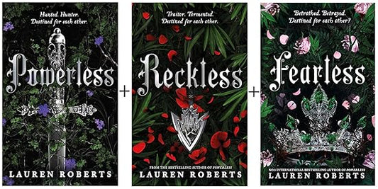Powerless + Reckless + Fearless – 3 Book Set by Lauren Roberts | Fantasy Romance
