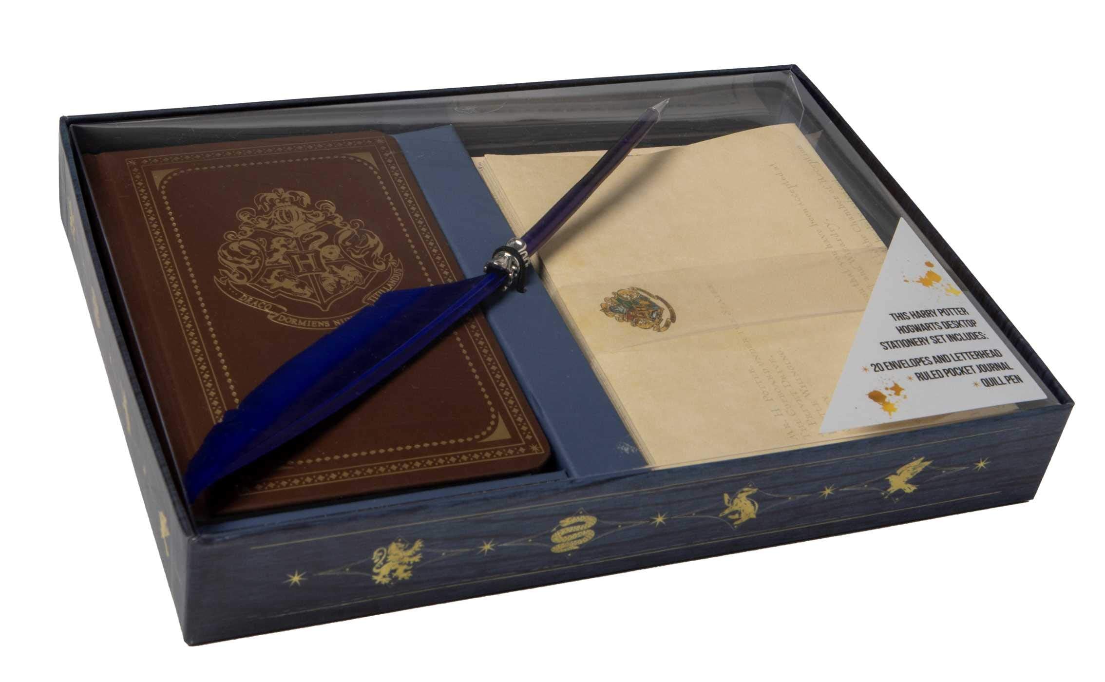 Simon & Schuster Insights Harry Potter: Hogwarts School Of Witchcraft And Wizardry Desktop Stationery Set (With Pen)