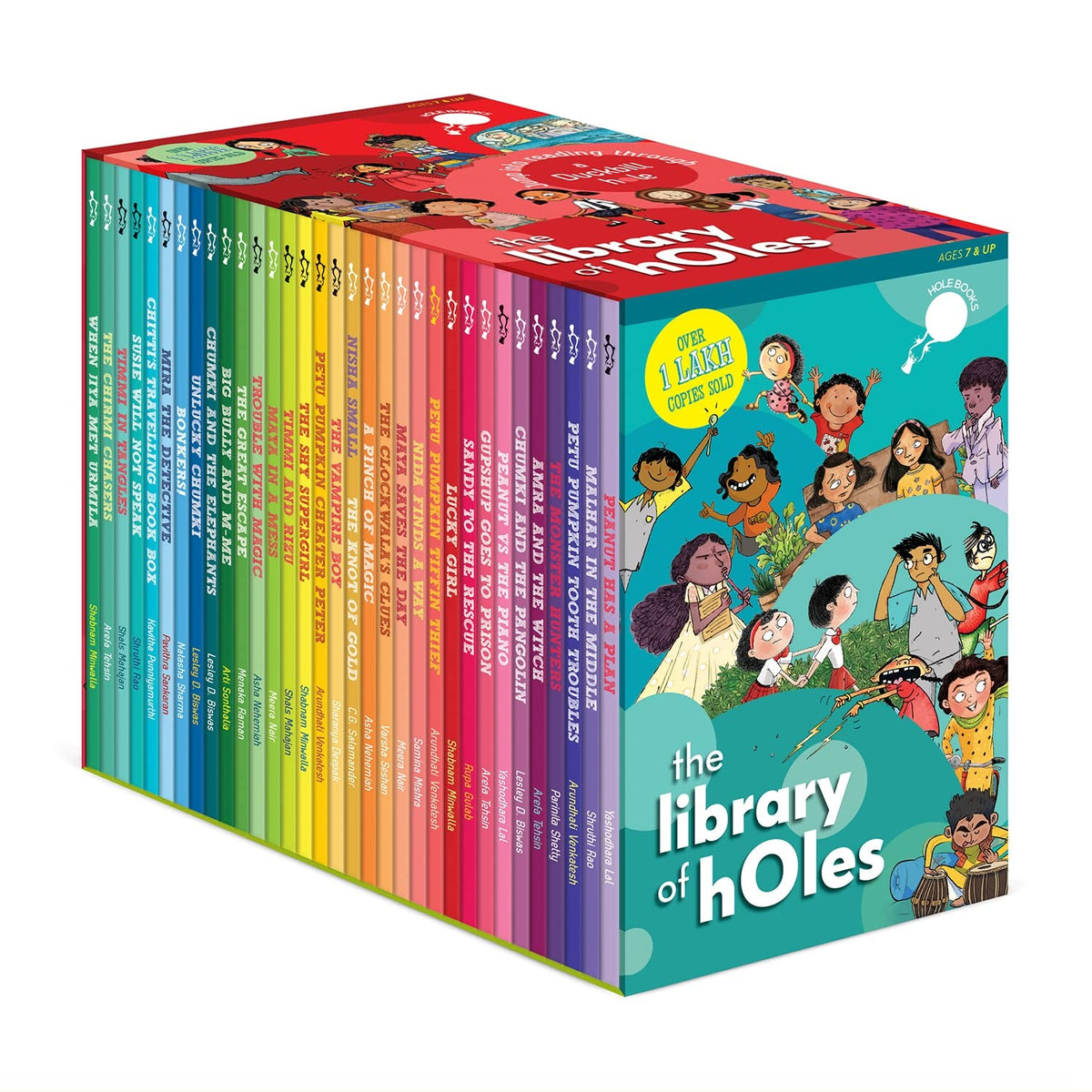 The Library of hOles: Illustrated Boxset with 33 hOle Books | Buy 30, Get 3 free | Age 7+ | Includes bestsellers Petu Pumpkin