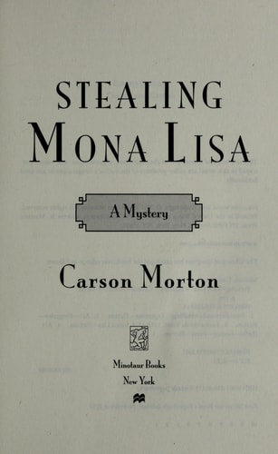 Stealing Mona Lisa
